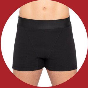 The Period Company Boxer Organic Cotton Heavy Flow Black Small